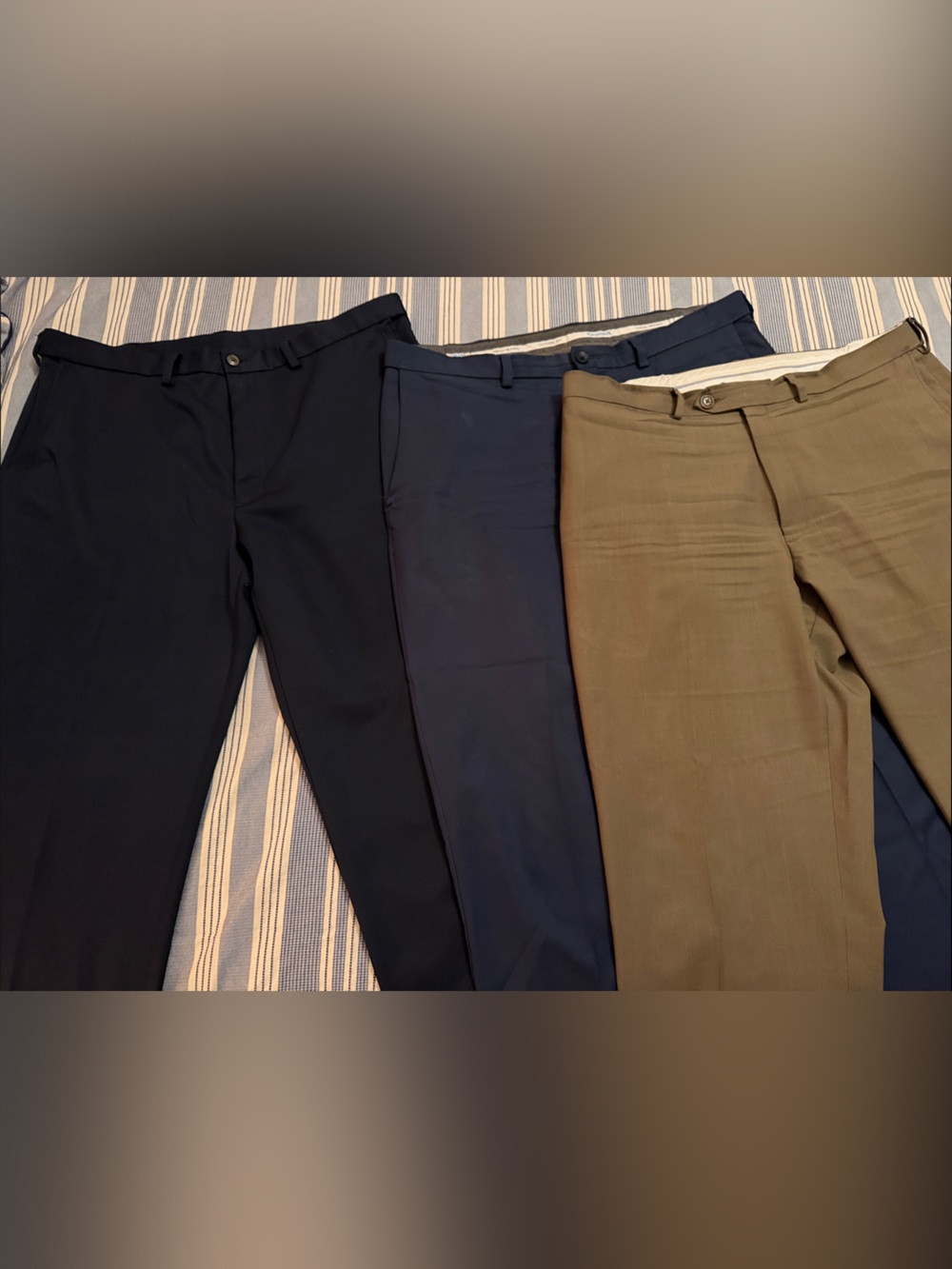 Lot of 3 Men’s Classic Haggar Versatile Dress Trousers